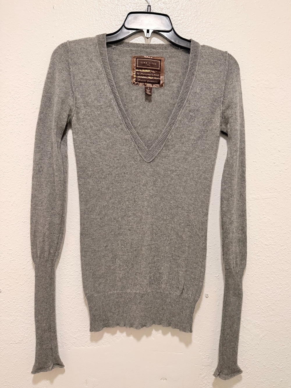 Rare Vintage Y2K Ezra Fitch by Abercrombie & Fitch 100% Cashmere Sweater